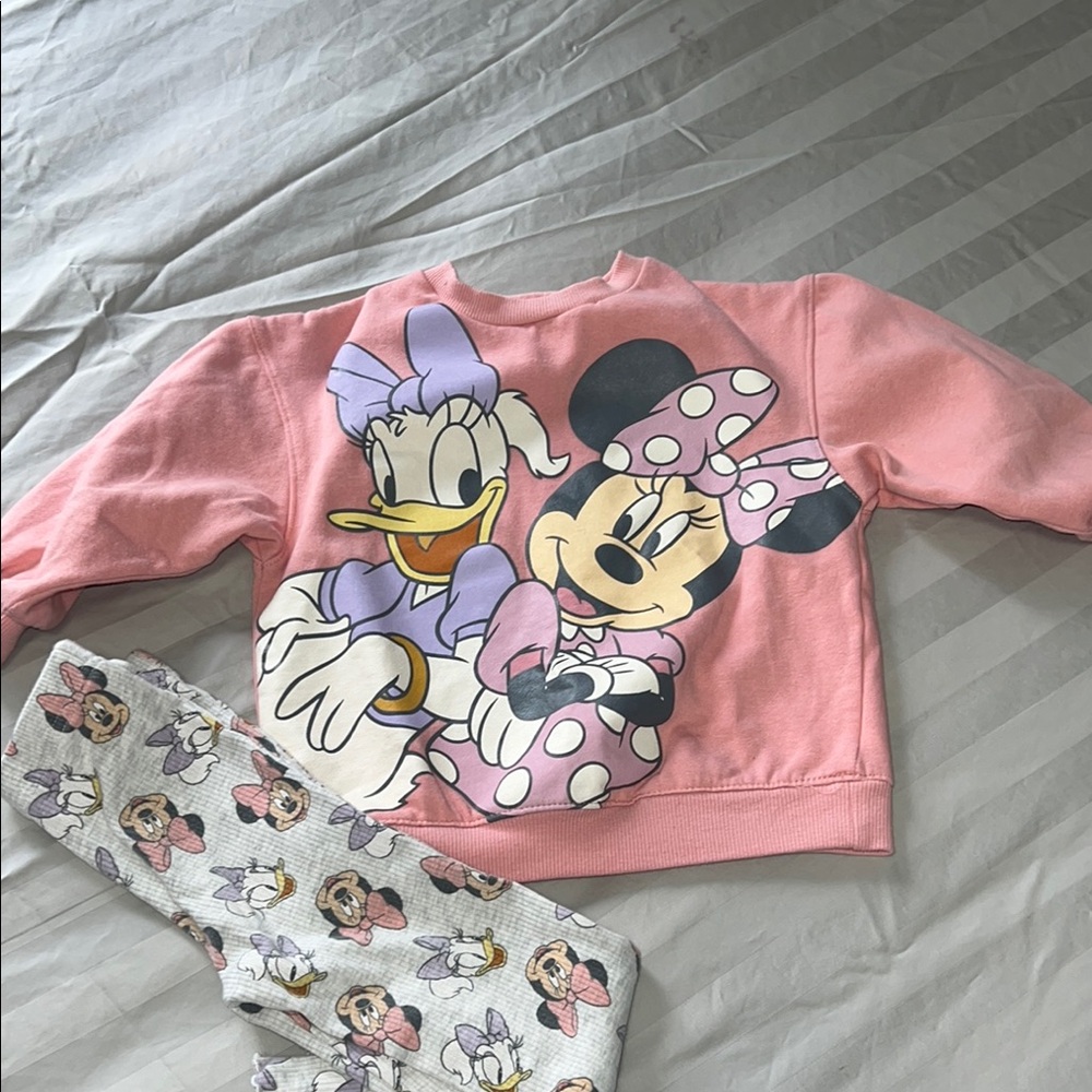 Disney Kids Pajamas - Pink Minnie & Daisy Set